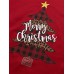 Women Christmas Tree Printed Letter Round Neck Casual Pullover Sweatshirt