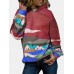 Women Tie Dye Printing Nicely Designed Hooded Scrawl Sweatshirt