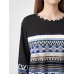 Tribal Pattern Long Sleeve Crew Neck Casual Sweatshirt