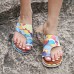 Women Casual Comfy Summer Vacation Colorful Thumb Slippers